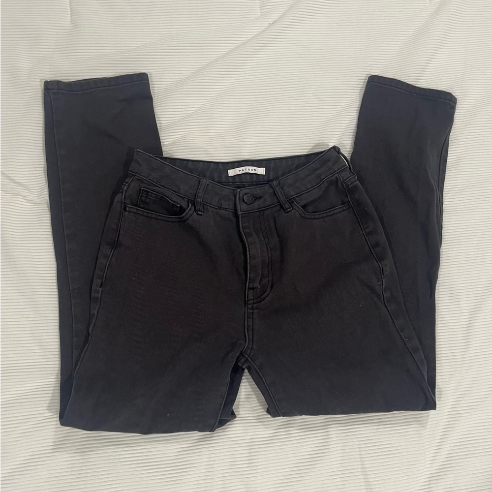 Pacsun Mid-Rise Black Mom Jeans Size 25